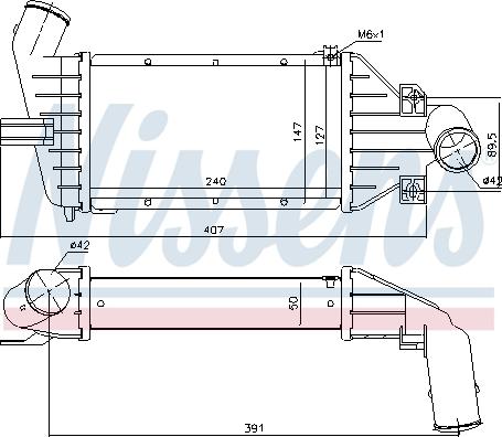 Nissens 96863 - Интеркулер, теплообменник турбины onlydrive.pro