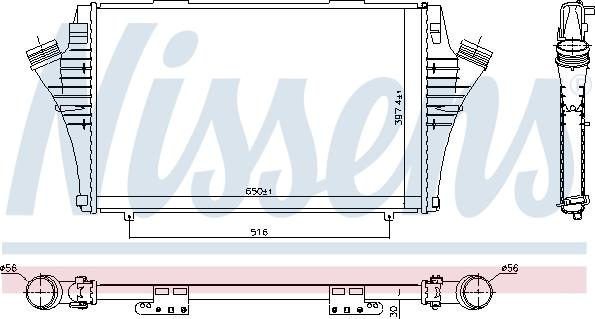 Nissens 96376 - Intercooler, charger onlydrive.pro