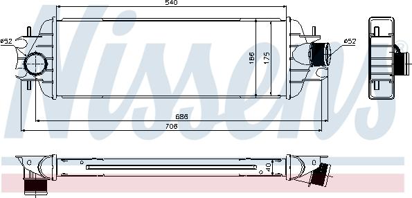 Nissens 96775 - Intercooler, charger onlydrive.pro