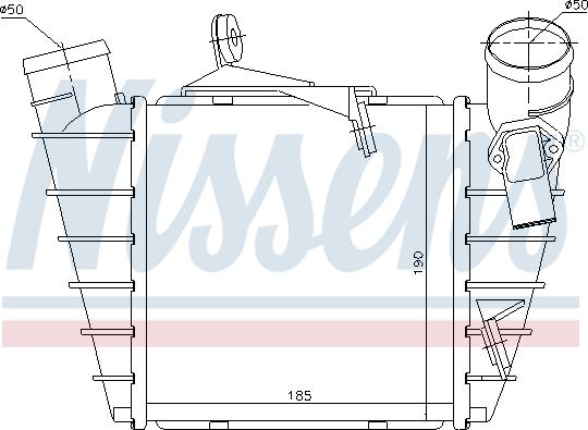 Nissens 96770 - Intercooler, charger onlydrive.pro