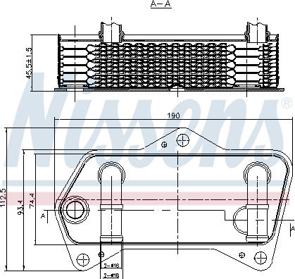 Nissens 90653 - Oil Cooler, automatic transmission onlydrive.pro