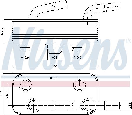 Nissens 90657 - Oil Cooler, automatic transmission onlydrive.pro