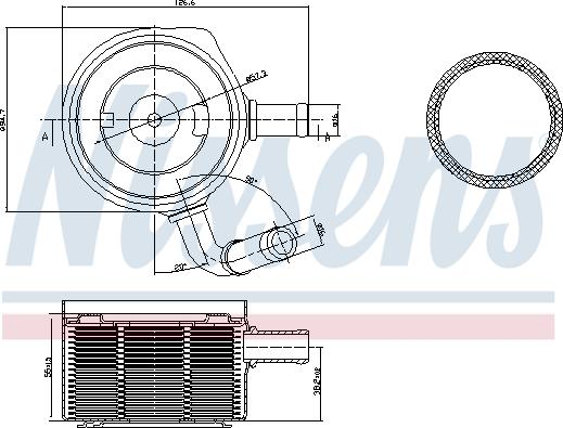 Nissens 90669 - Alyvos aušintuvas, variklio alyva onlydrive.pro