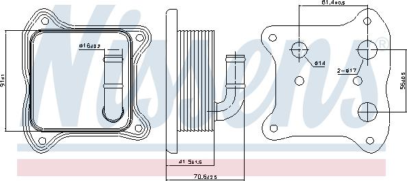 Nissens 90680 - Alyvos aušintuvas, variklio alyva onlydrive.pro