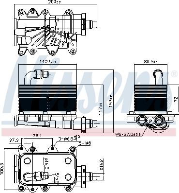 Nissens 90673 - Alyvos aušintuvas, automatinė transmisija onlydrive.pro