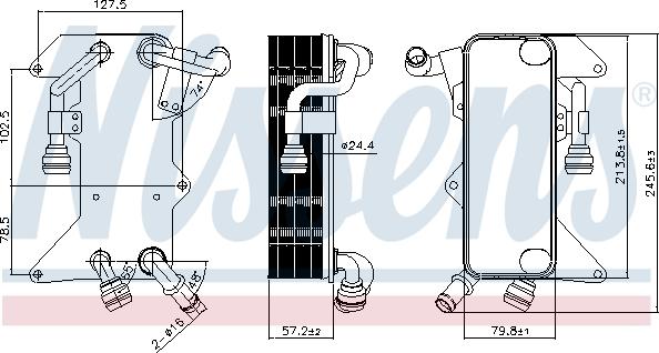 Nissens 90894 - Oil Cooler, automatic transmission onlydrive.pro