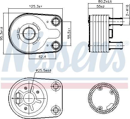 Nissens 90898 - Oil Cooler, engine oil onlydrive.pro