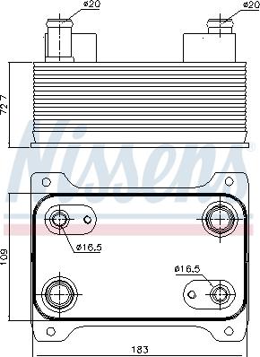 Nissens 90747 - Oil Cooler, automatic transmission onlydrive.pro