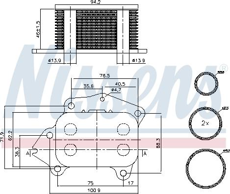 Nissens 90717 - Õliradiaator,mootoriõli onlydrive.pro