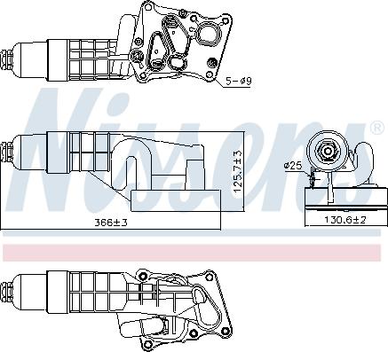 Nissens 91197 - Õliradiaator,mootoriõli onlydrive.pro