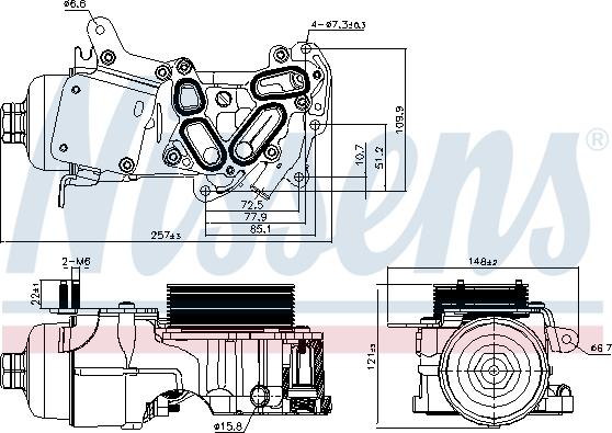 Nissens 91124 - Õliradiaator,mootoriõli onlydrive.pro