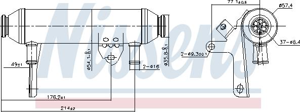 Nissens 989292 - Cooler, exhaust gas recirculation onlydrive.pro