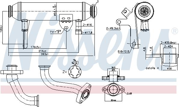 Nissens 989283 - Радиатор, рециркуляция ОГ onlydrive.pro