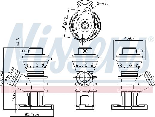 Nissens 98191 - EGR Valve onlydrive.pro