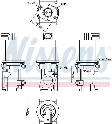 Nissens 98193 - ERG vožtuvas onlydrive.pro