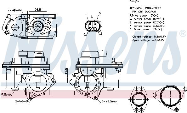 Nissens 98192 - EGR Valve onlydrive.pro