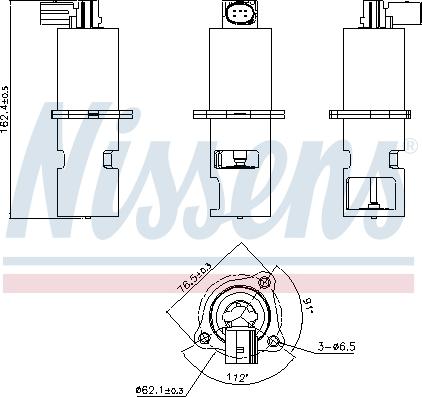 Nissens 98154 - Izpl. gāzu recirkulācijas vārsts onlydrive.pro