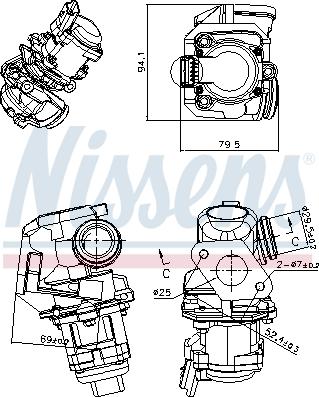 Nissens 98150 - EGR Valve onlydrive.pro