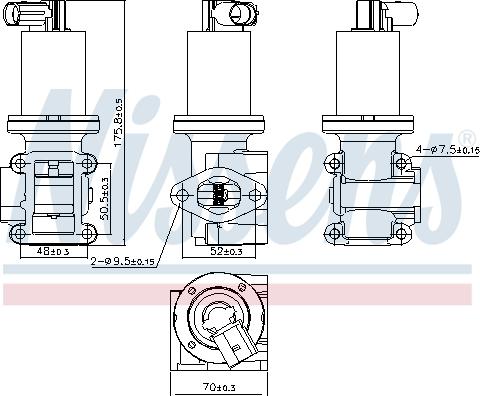 Nissens 98180 - EGR-klapp onlydrive.pro