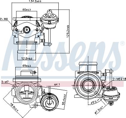 Nissens 98182 - Клапан возврата ОГ onlydrive.pro