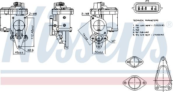 Nissens 98272 - Клапан возврата ОГ onlydrive.pro