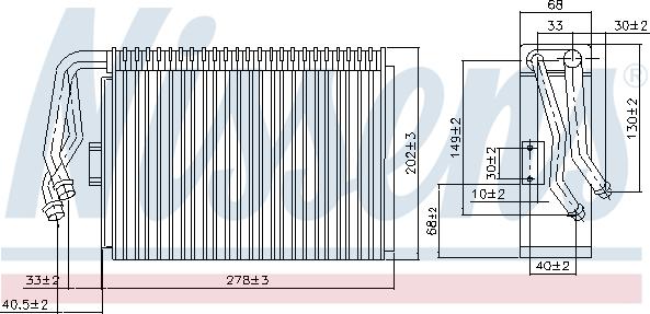 Nissens 92097 - Evaporator, air conditioning onlydrive.pro