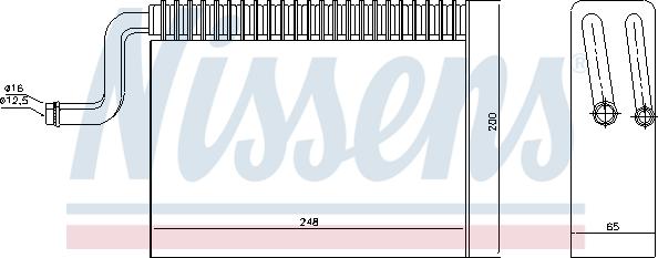 Nissens 92150 - Evaporator, air conditioning onlydrive.pro