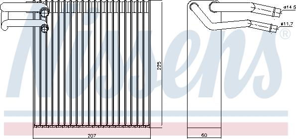 Nissens 92188 - Evaporator, air conditioning onlydrive.pro