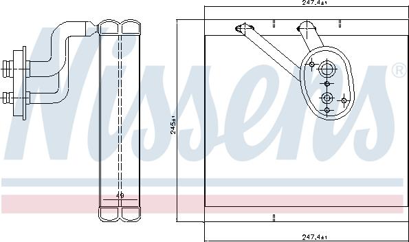 Nissens 92388 - Evaporator, air conditioning onlydrive.pro