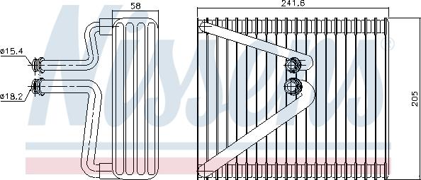 Nissens 92206 - Evaporator, air conditioning onlydrive.pro