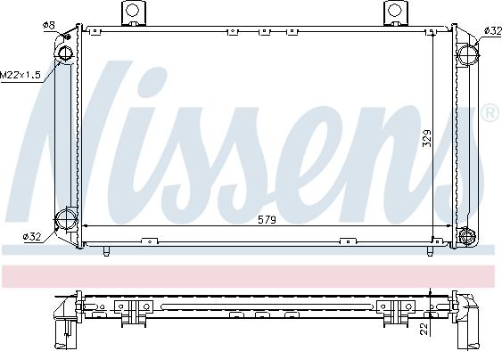 Nissens 64057A - Radiator, engine cooling onlydrive.pro