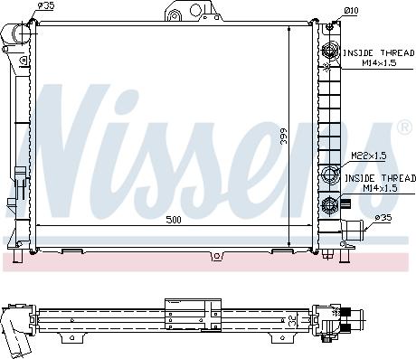 Nissens 64033A - Radiaator,mootorijahutus onlydrive.pro