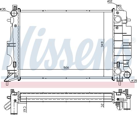 Nissens 64037A - Radiator, engine cooling onlydrive.pro