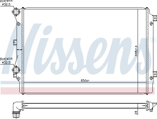 Nissens 65339 - Radiators, Motora dzesēšanas sistēma onlydrive.pro