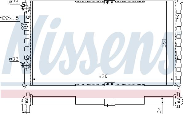 Nissens 65290 - Radiator, engine cooling onlydrive.pro