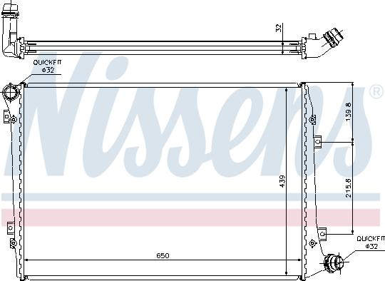 Nissens 65291A - Radiaator,mootorijahutus onlydrive.pro