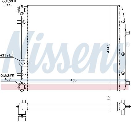 Nissens 652691 - Radiator, engine cooling onlydrive.pro