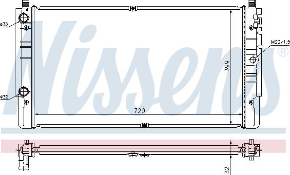 Nissens 65238A - Radiators, Motora dzesēšanas sistēma onlydrive.pro