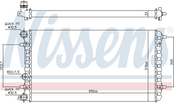 Nissens 65228 - Radiaator,mootorijahutus onlydrive.pro