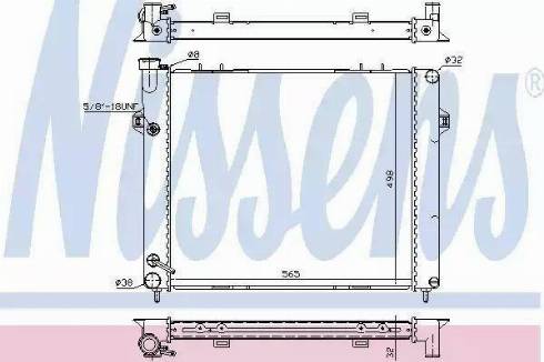 Nissens 60989 - Radiator, engine cooling onlydrive.pro