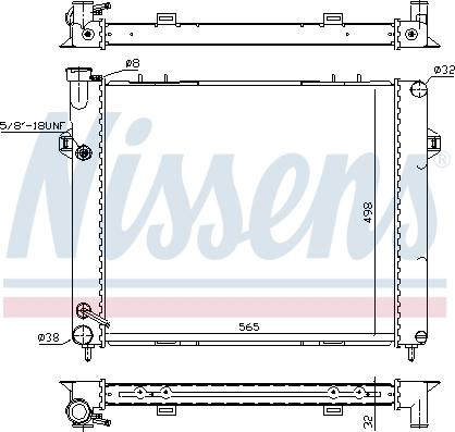 Nissens 609891 - Radiator, engine cooling onlydrive.pro