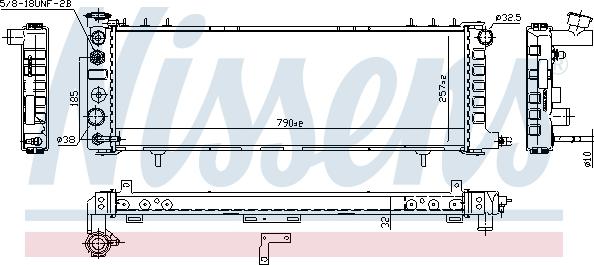 Nissens 609881 - Radiator, engine cooling onlydrive.pro