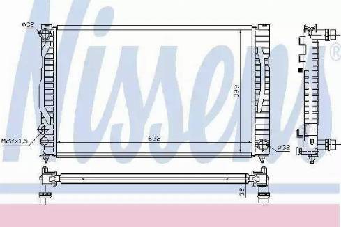 Nissens 60497A - Radiaator,mootorijahutus onlydrive.pro