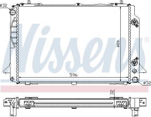 Nissens 60469A - Radiator, engine cooling onlydrive.pro