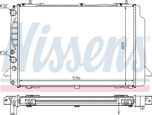 Nissens 60466A - Jäähdytin,moottorin jäähdytys onlydrive.pro