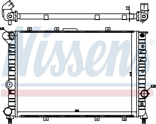 Nissens 60044 - Radiator, engine cooling onlydrive.pro