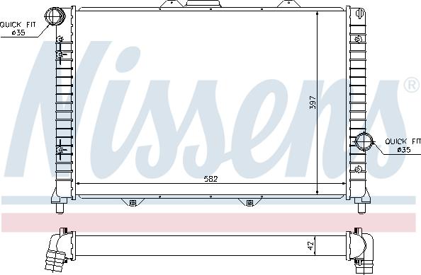 Nissens 60056 - Radiator, engine cooling onlydrive.pro