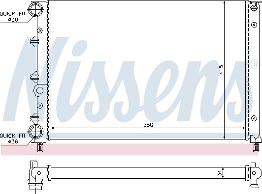 Nissens 60052 - Radiator, engine cooling onlydrive.pro