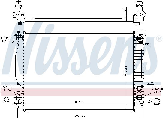 Nissens 60307A - Radiator, engine cooling onlydrive.pro