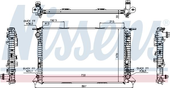 Nissens 60318 - Radiator, engine cooling onlydrive.pro